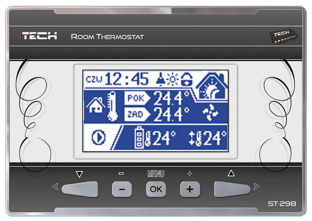 Pokojový termostat TECH ST 298 pl