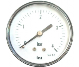 Manometr INTROL - 4 BARY (ZADNÍ PŘIPOJENÍ)